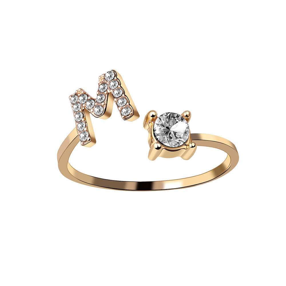 Anillo con Inicial Ajustable · Personal y Elegante