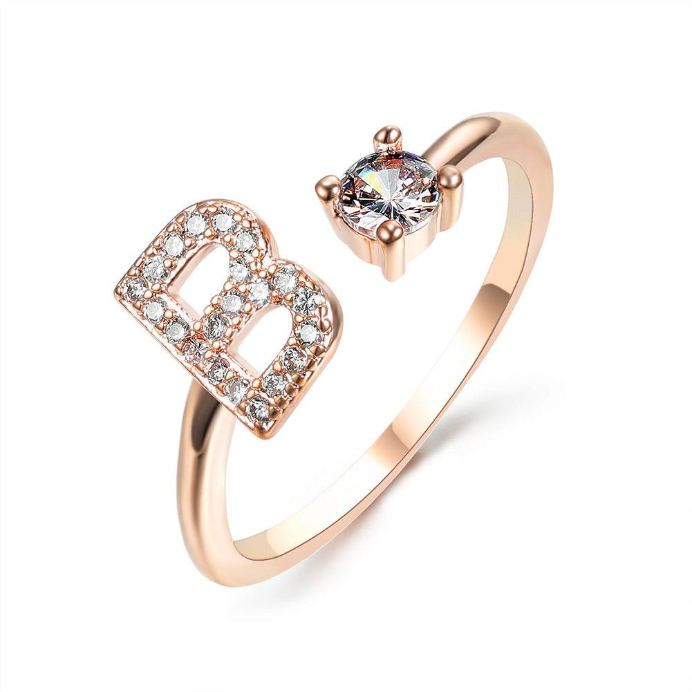 Anillo con Inicial Ajustable · Personal y Elegante