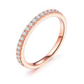 Anillo de Plata de Ley con Moissanita