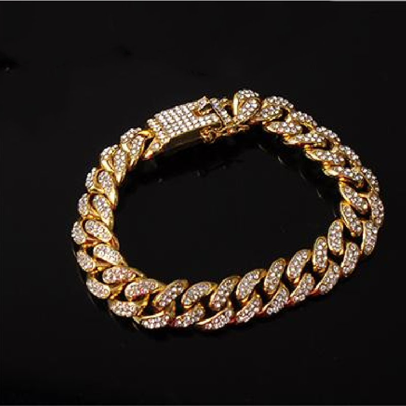 Conjunto Cadena Cubana · Collar, Pulsera y Reloj