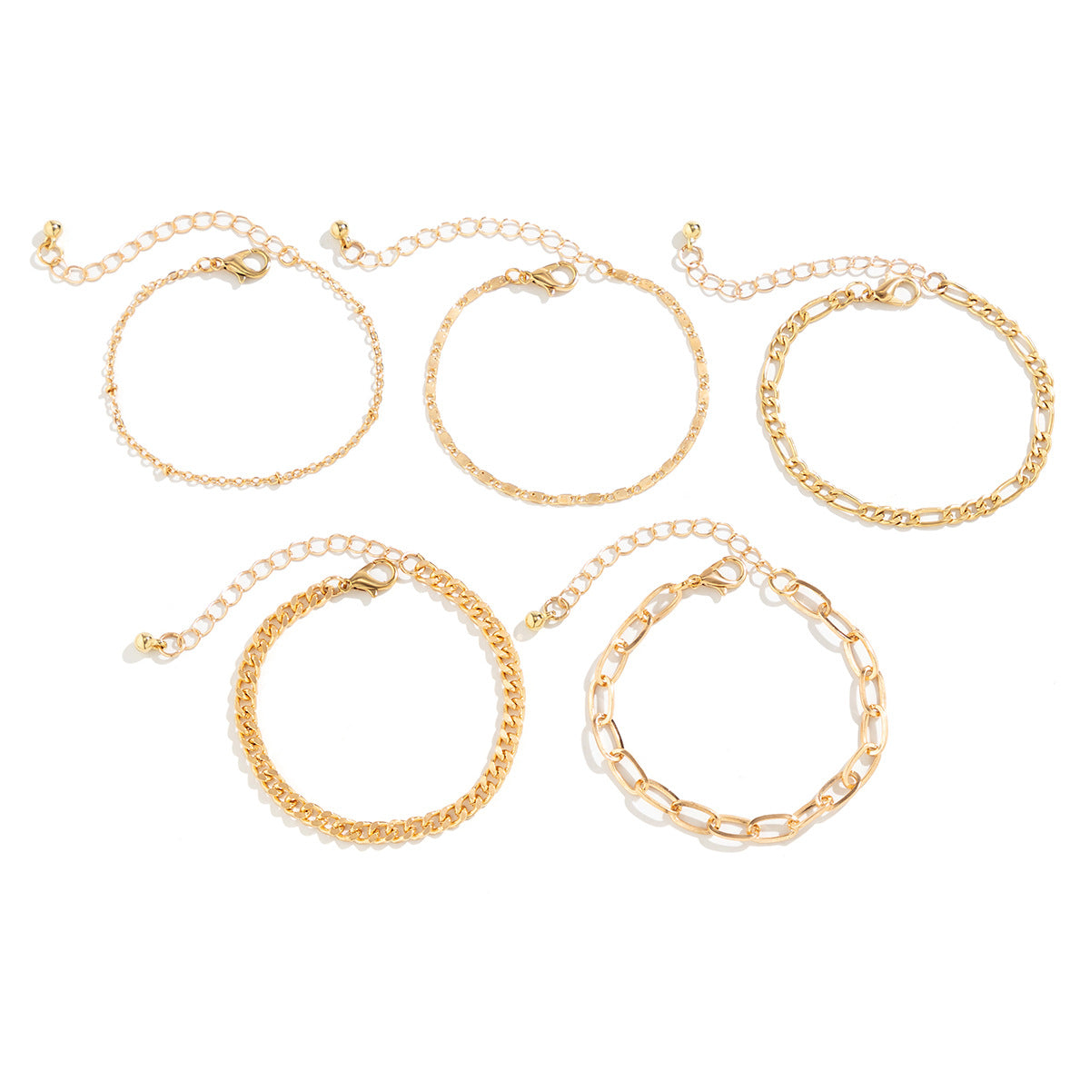 Pulsera Doble Cadena con Cruz · Dorada