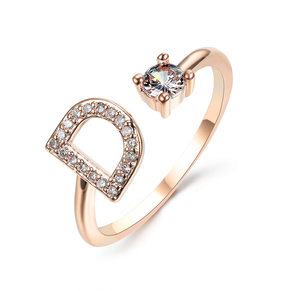Anillo con Inicial Ajustable · Personal y Elegante