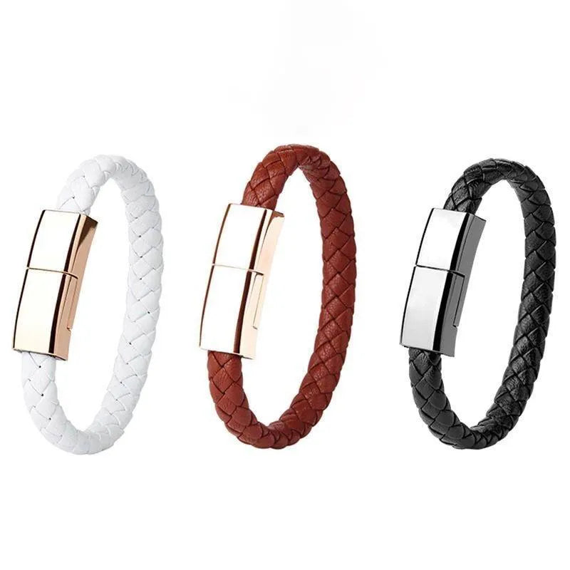 Pulsera Cable de Carga · iPhone, Android y Tipo C