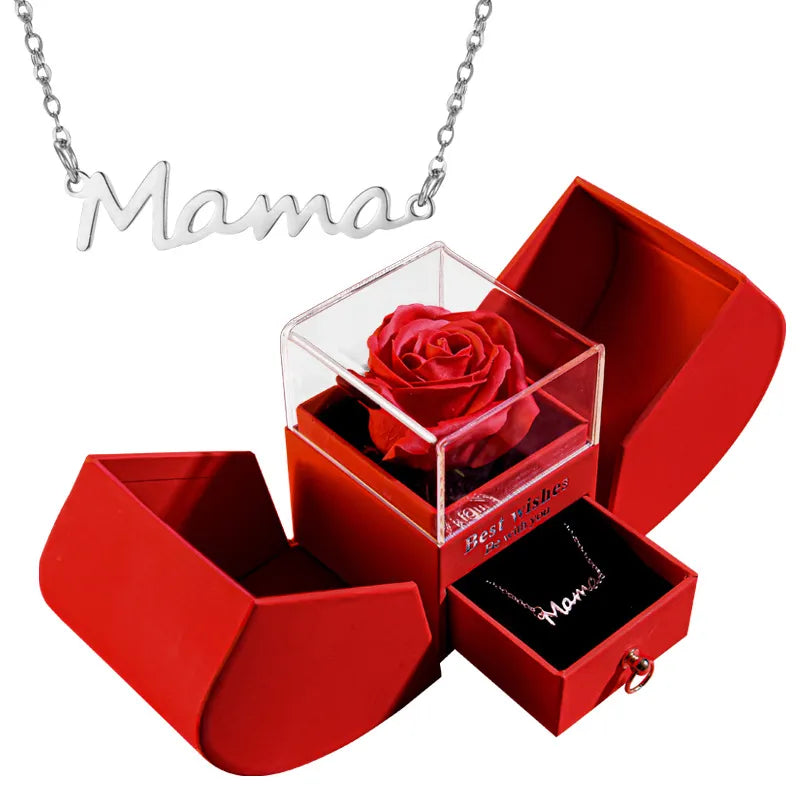 Collar de Regalo en Estuche · Mamá, Corazones y Más