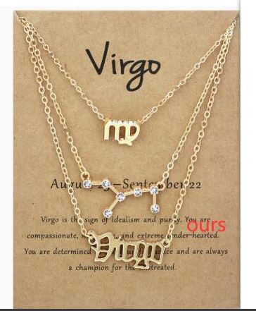Conjunto del Zodíaco · Collar, Pulsera y Tarjeta