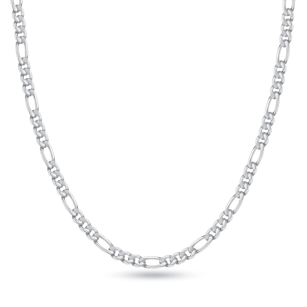 Cadena Fígaro de Plata de Ley 925 para Hombre · 3 mm