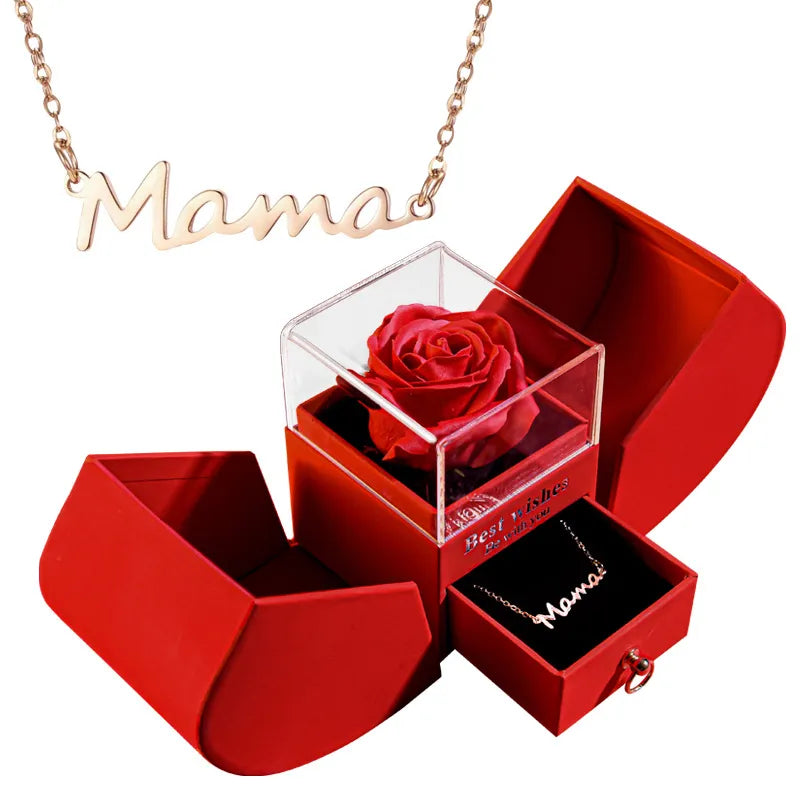 Collar de Regalo en Estuche · Mamá, Corazones y Más