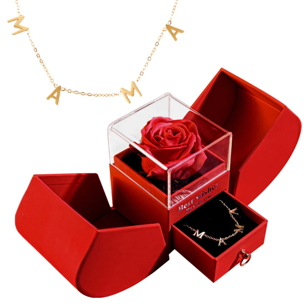 Collar de Regalo en Estuche · Mamá, Corazones y Más