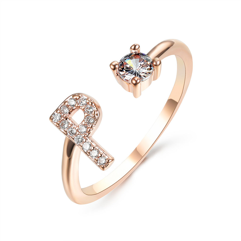 Anillo con Inicial Ajustable · Personal y Elegante