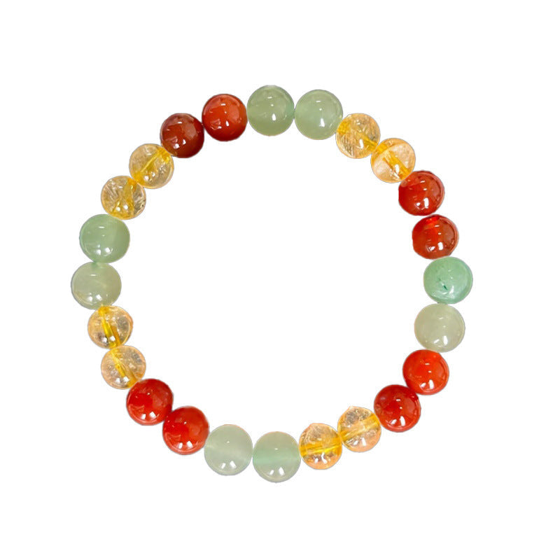 Pulsera de Cuentas de Cristal 8 mm · Multicolor