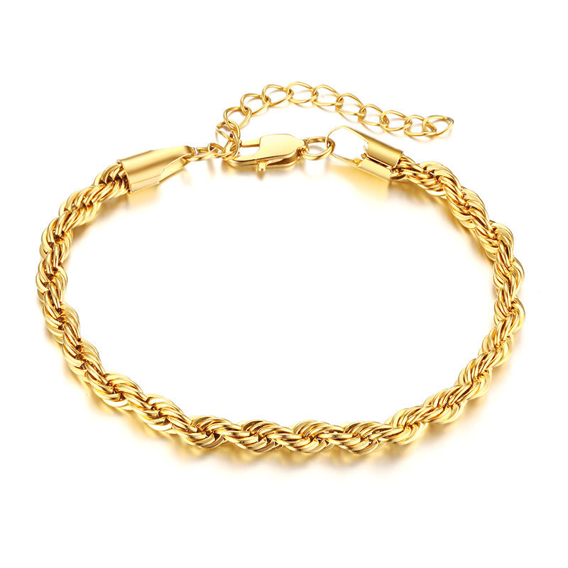 Pulsera Minimalista Dorada · Cadena Serpiente y Perla