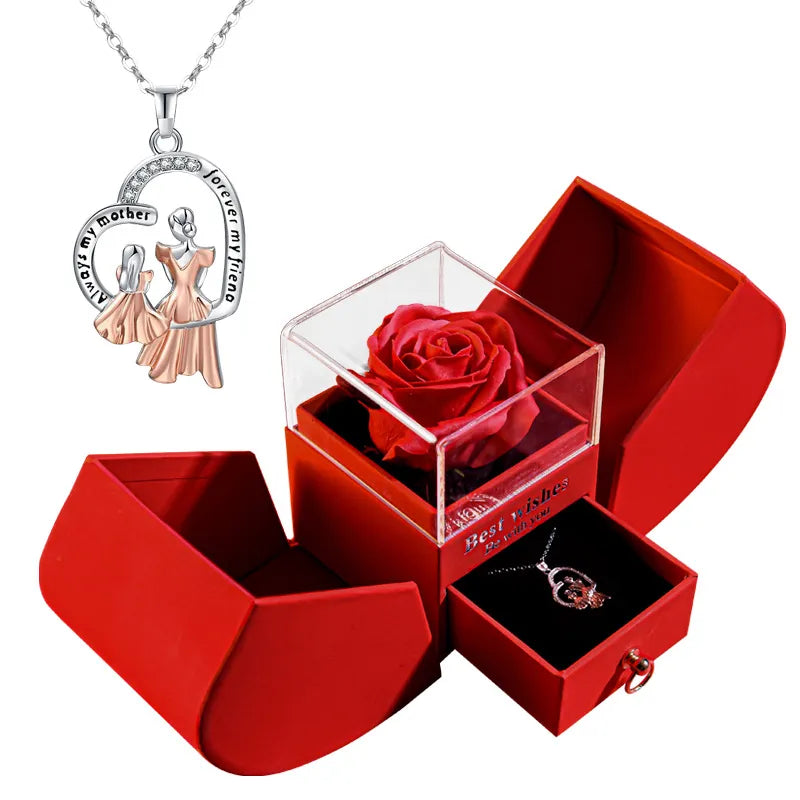 Collar de Regalo en Estuche · Mamá, Corazones y Más