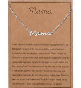 Collar "MAMA" de Plata de Ley 925 · Regalo para Madre
