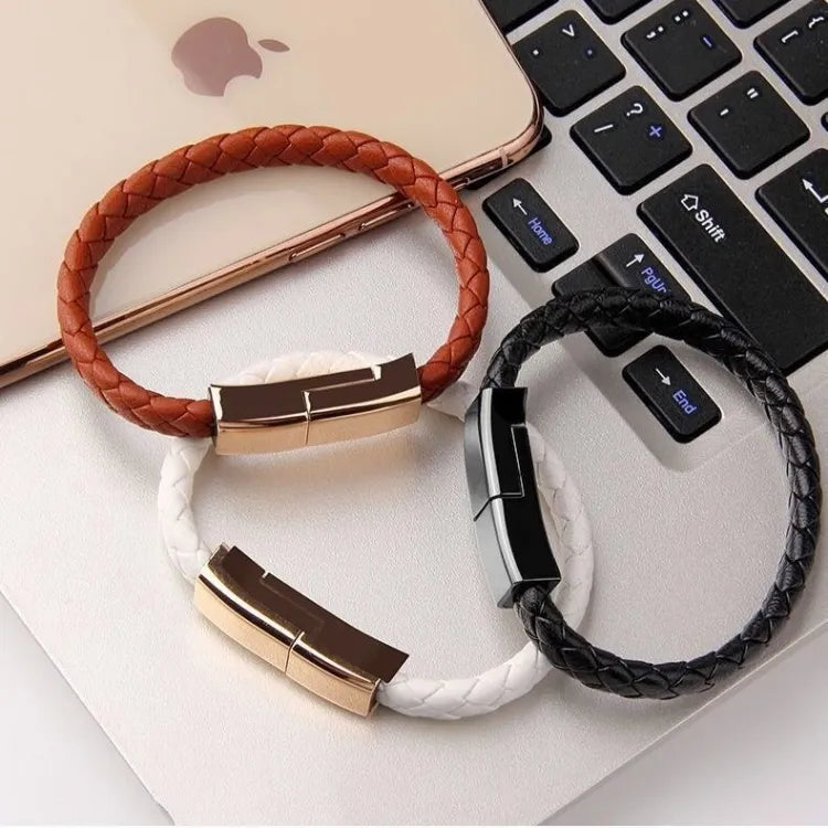 Pulsera Cable de Carga · iPhone, Android y Tipo C