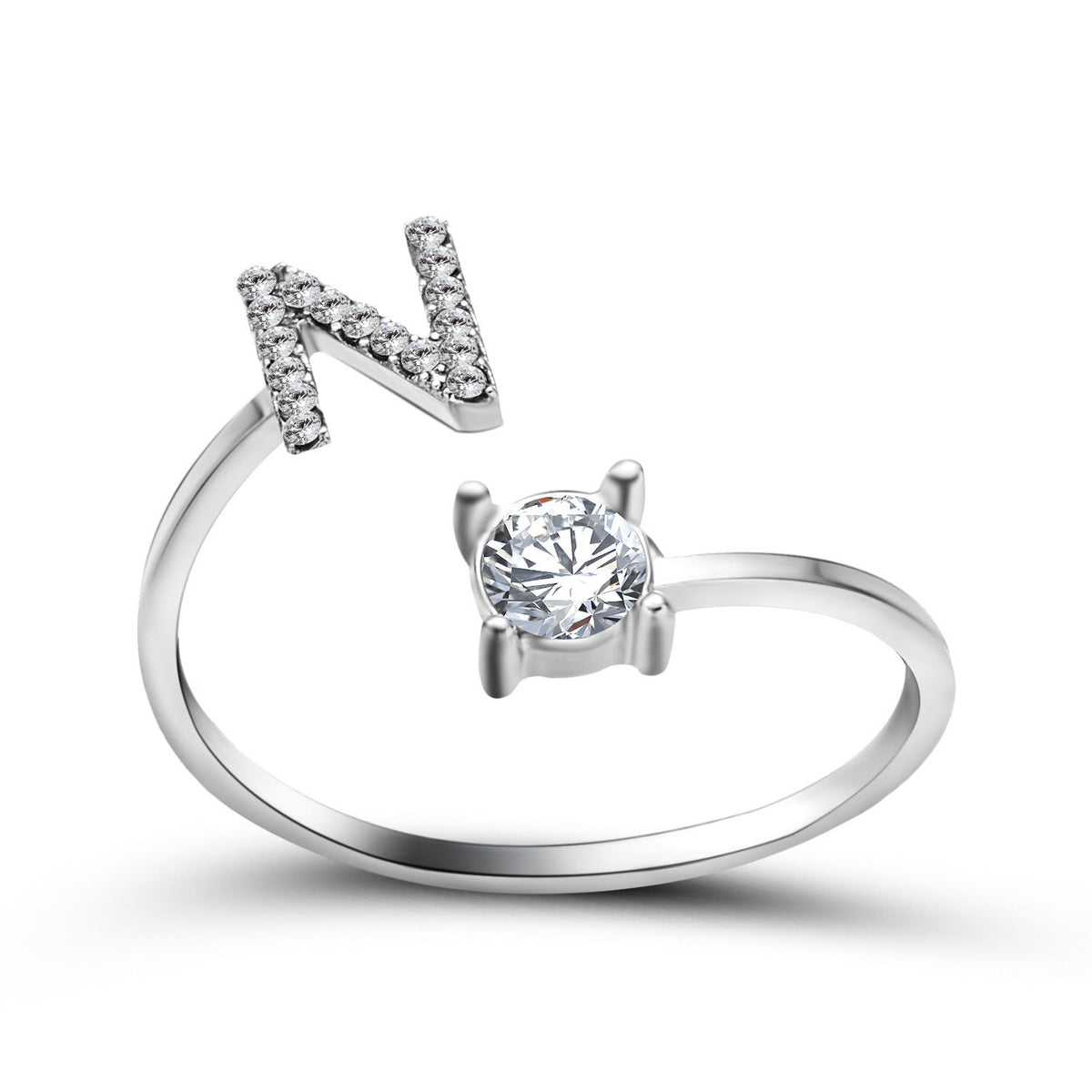 Anillo con Inicial Ajustable · Personal y Elegante