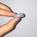 Anillo Giratorio con Brillantes · Baño de Plata S925