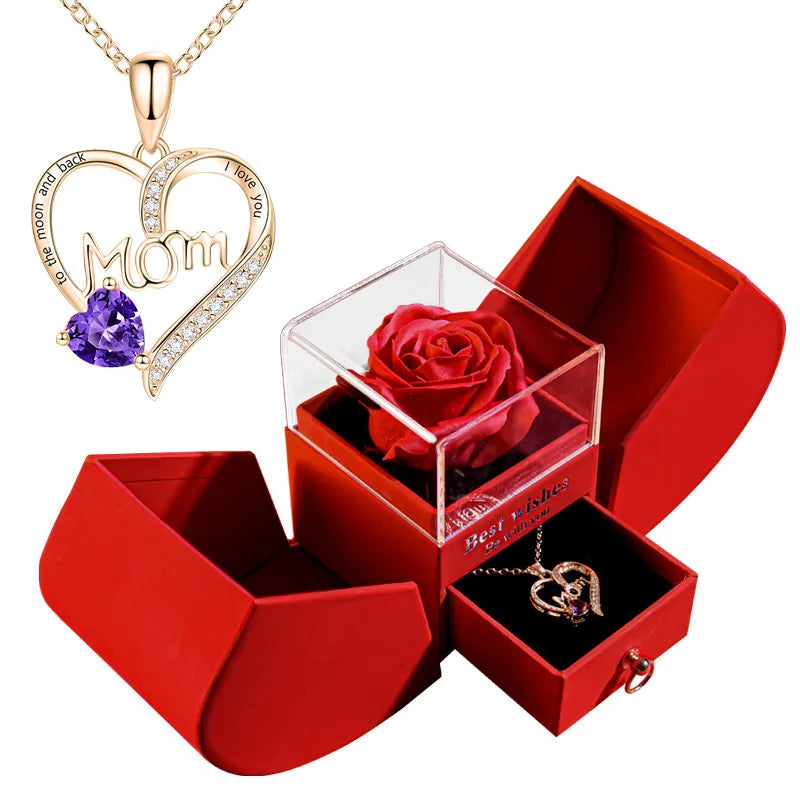 Collar de Regalo en Estuche · Mamá, Corazones y Más