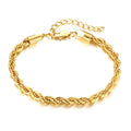 Pulsera Minimalista Dorada · Cadena Serpiente y Perla