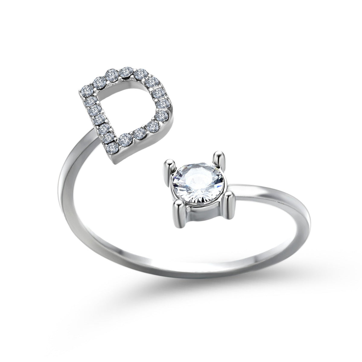 Anillo con Inicial Ajustable · Personal y Elegante