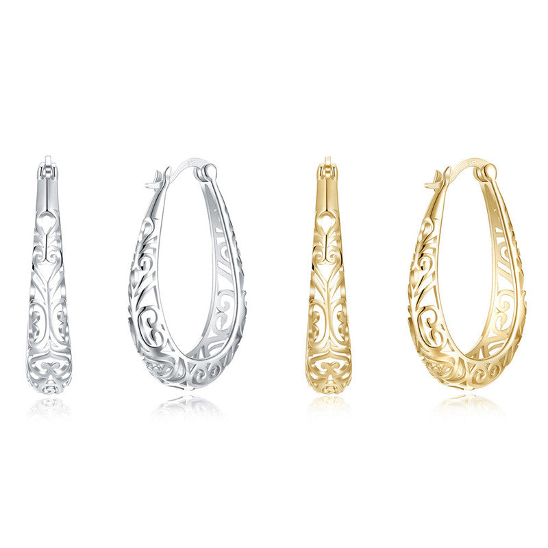 Pendientes Calados de Plata de Ley 925