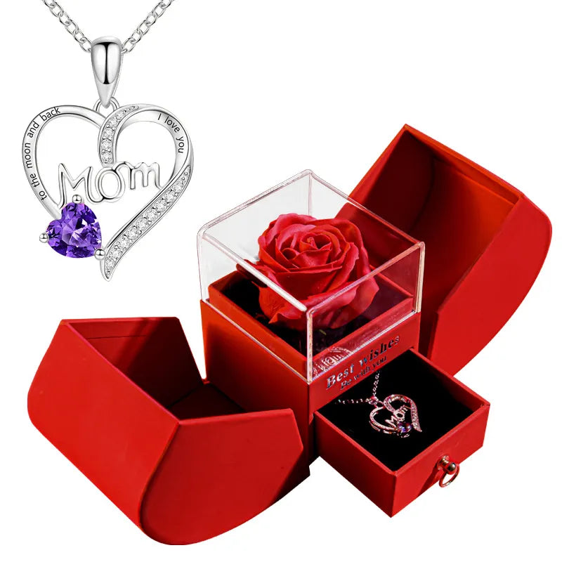 Collar de Regalo en Estuche · Mamá, Corazones y Más