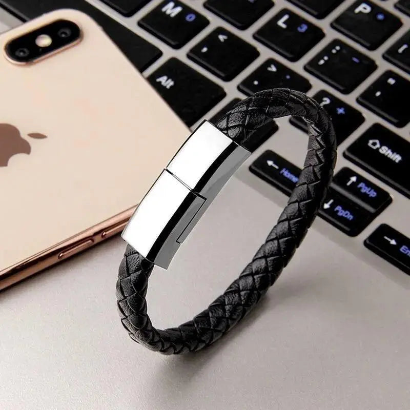 Pulsera Cable de Carga · iPhone, Android y Tipo C