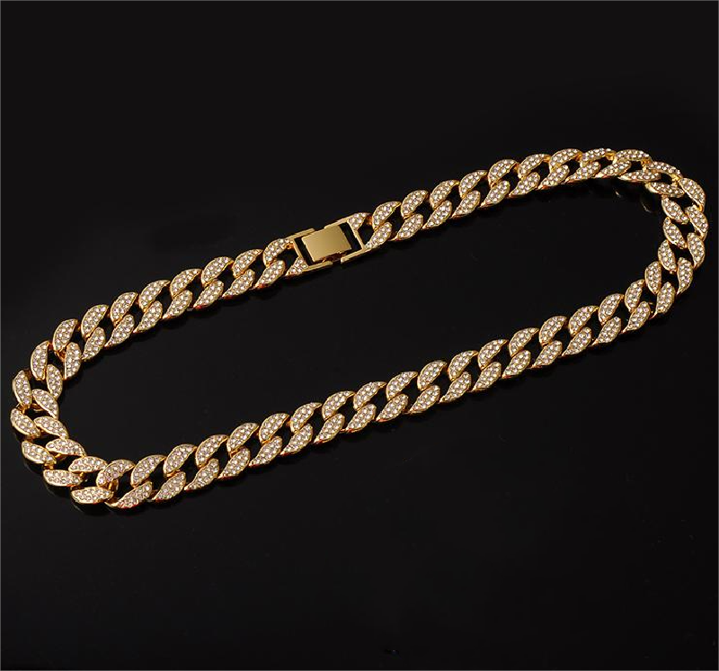 Conjunto Cadena Cubana · Collar, Pulsera y Reloj