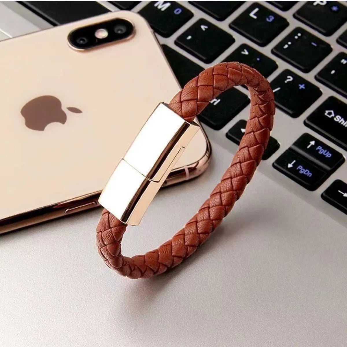 Pulsera Cable de Carga · iPhone, Android y Tipo C