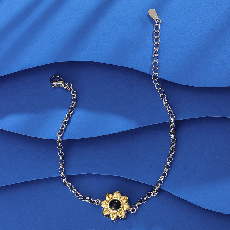 Pulsera Girasol "Te Quiero" en 100 Idiomas