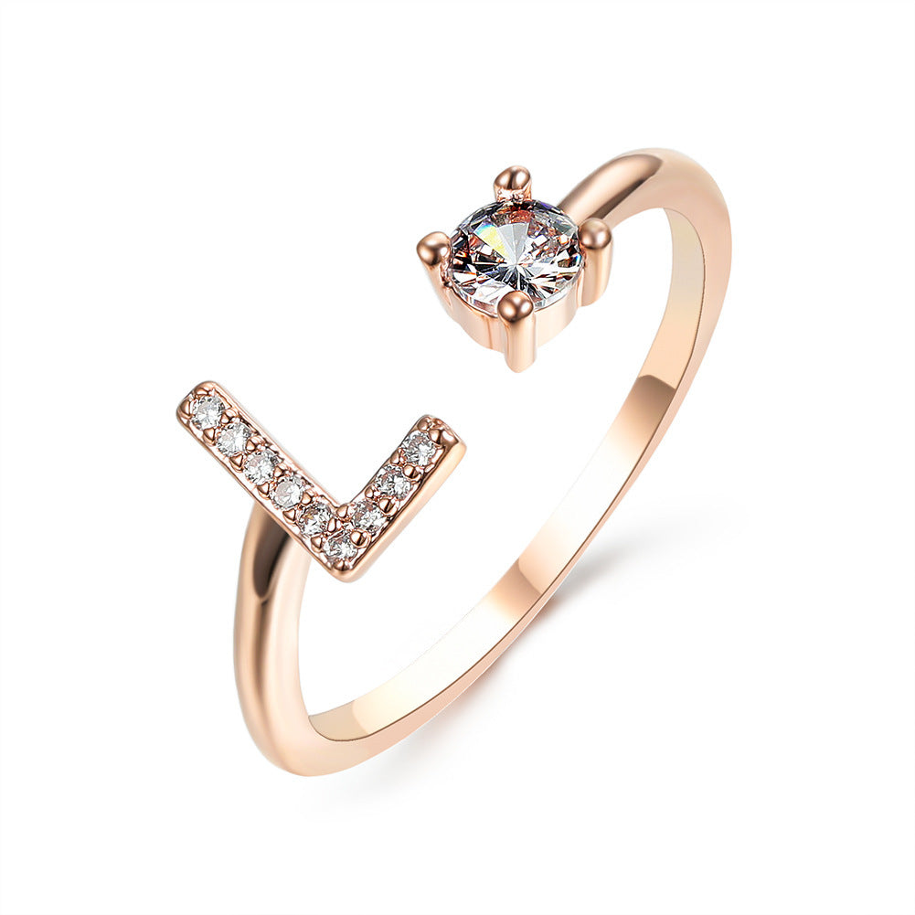 Anillo con Inicial Ajustable · Personal y Elegante