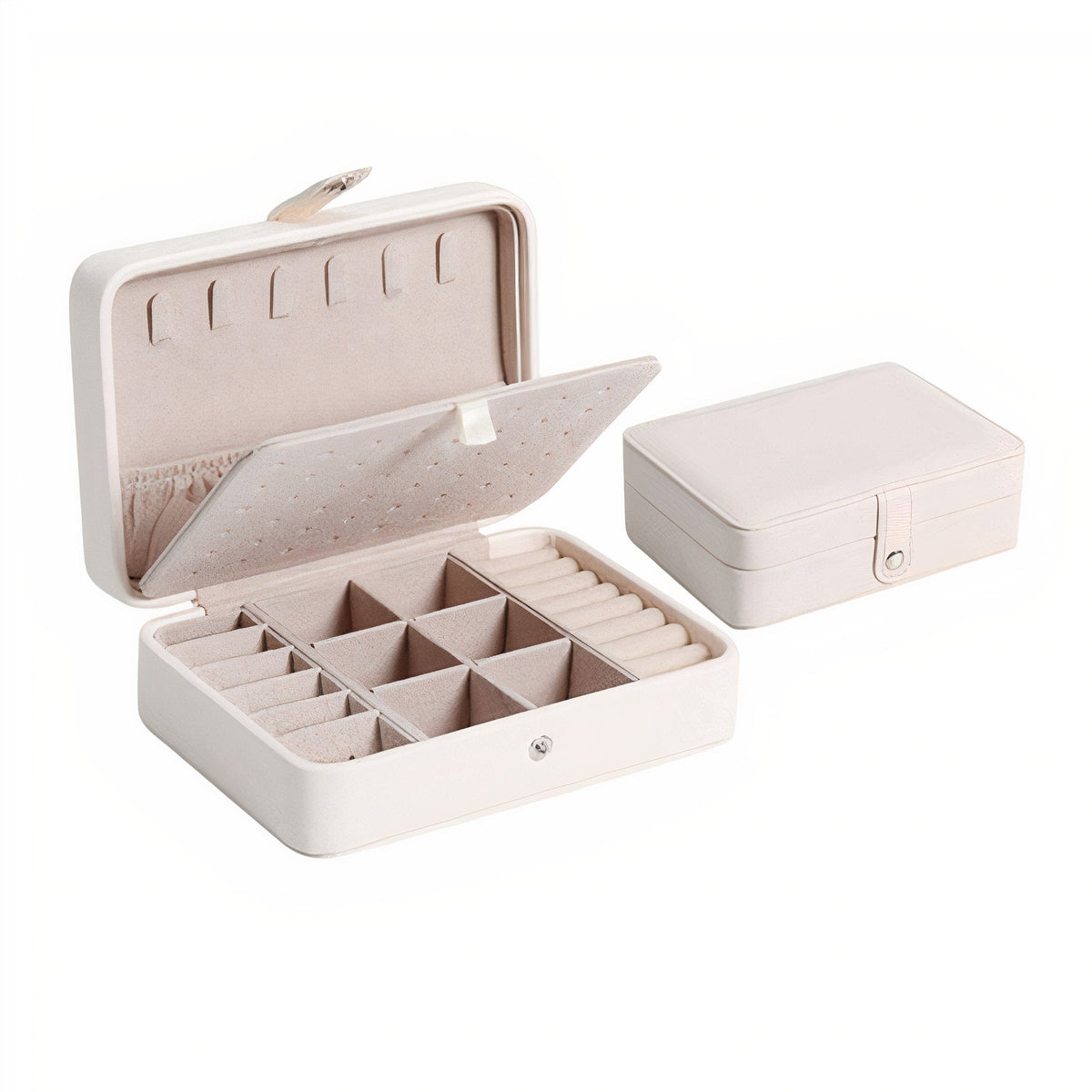 Joyero Inteligente de Cuero Vegano · Rosa o Blanco