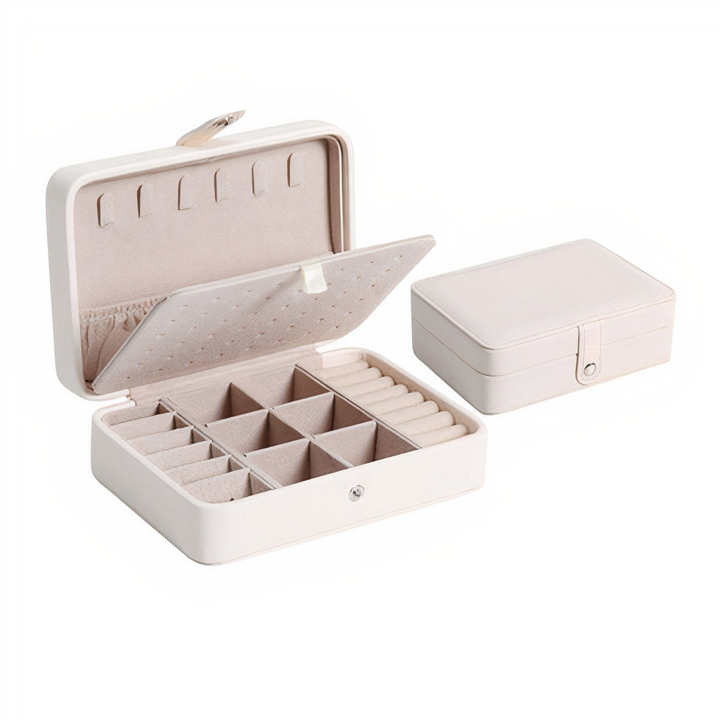 Joyero Inteligente de Cuero Vegano · Rosa o Blanco