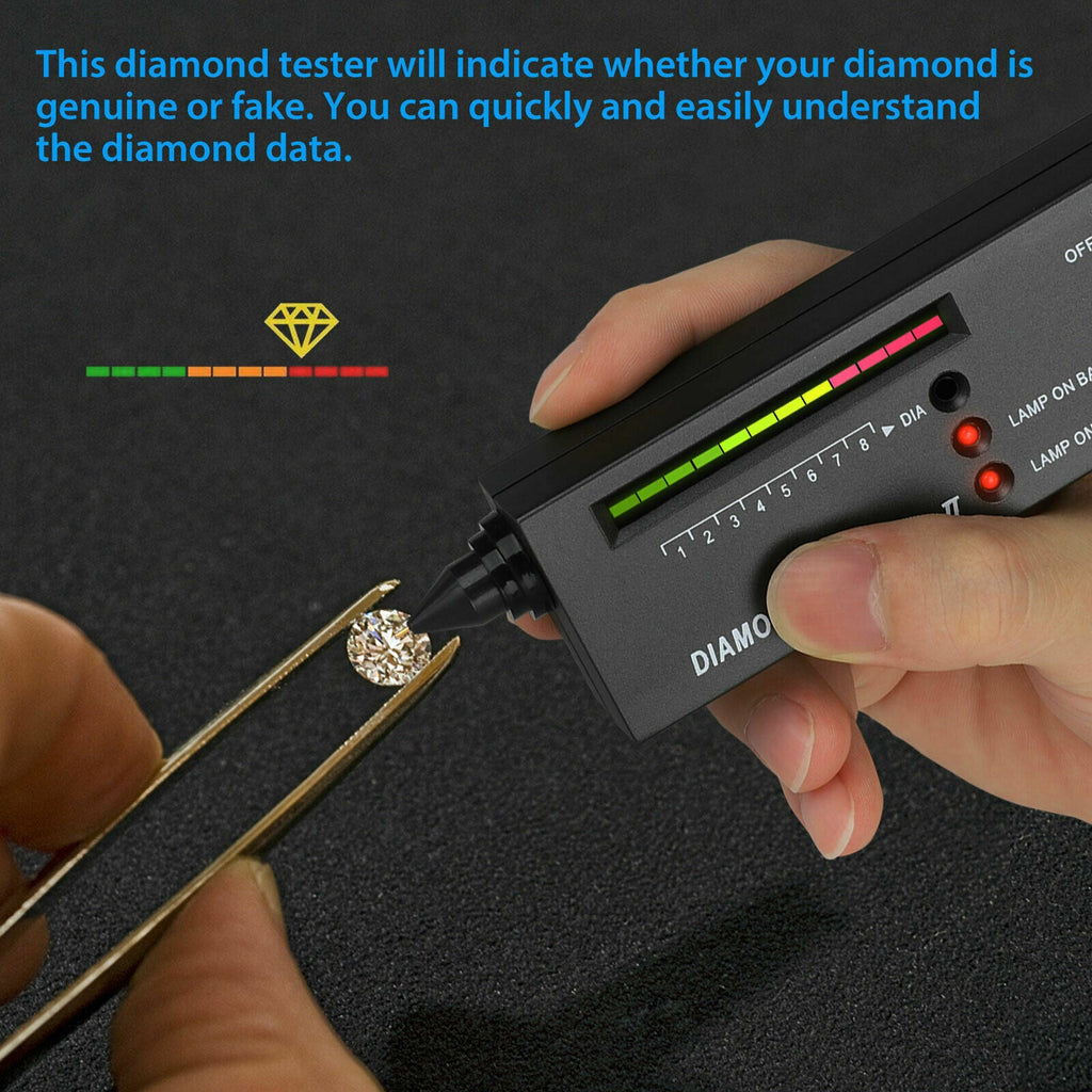 Comprobador de Diamantes Portátil · Con Estuche