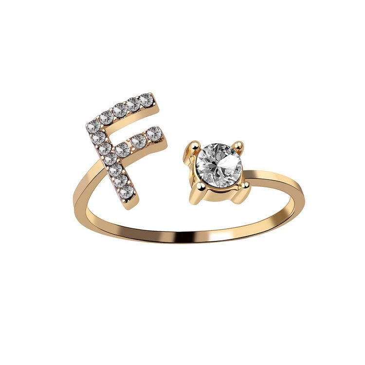 Anillo con Inicial Ajustable · Personal y Elegante
